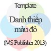 Danh thiếp chân dung màu đỏ